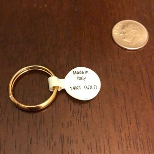 Genuine NWT 14k yellow gold ring band sz 7